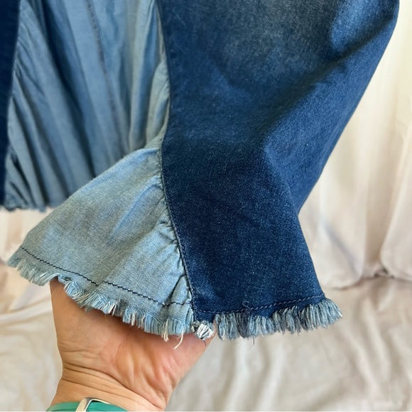 Red Jeans NYC Maxi Denim Skirt - Picture 8 of 13